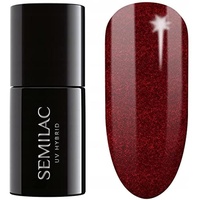 Semilac UV Nagellack Hybrid 306 Divine Red 7ml Kollektion Festive Wonder Colors