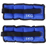 Gewichtsmanschette, 1 Paar verstellbare Gewichte, 2 kg/3 kg/5 kg, langlebig, für Fitness, Fitness, Wandern, Joggen, Gymnastik, Aerobic, Fitnessstudio, Blau, 2Kg