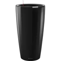 LECHUZA Rondo 40 Komplettset Ø 40 x 75 cm schwarz hochglanz