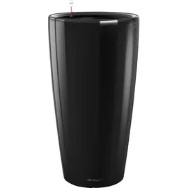 LECHUZA Rondo 40 Komplettset Ø 40 x 75 cm schwarz hochglanz