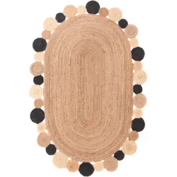 Sisalteppich MORGENLAND "Boldo", beige (natur), B:120cm H:6mm L:180cm, Jute, Teppiche, handgewebt