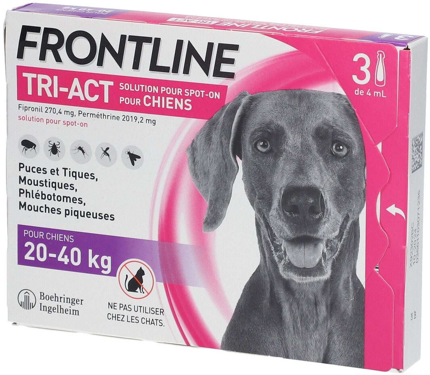 FRONTLINE® TRI-ACT Spot-On L pour grands chiens 3 pc(s) Ampoule(s)