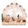 Brubaker 3D LED Lichterbogen Winterlandschaft mit Dorf 27,5 x 24,5 x 8,7 cm handbemalt
