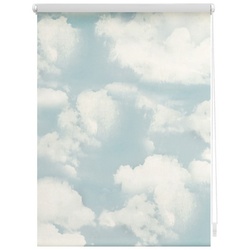 Lichtblick Rollo, ‎‎Klemmfix, 80x150 cm‎, Wolken, blau - weiss