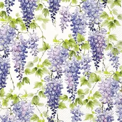 Serviette Purple Wisteria 20tlg. Papier Violett Lila