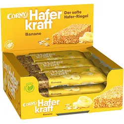 CORNY Haferkraft Banane Müsliriegel 12 Riegel