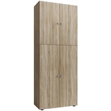 VCM my office Aktenschrank XXL Lona, 914114 sonoma-eiche 4 Fachböden 70,0 x 39,0 x 183,0 cm