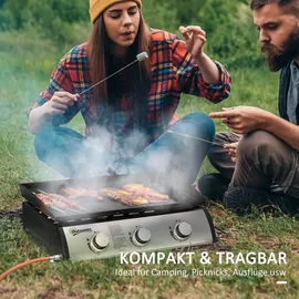 Outsunny Gasgrill Tischgrill schwarz