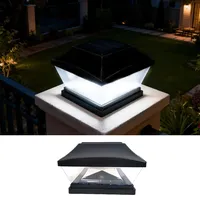 XRR Solar pfostenkappen Lichter 7x7 8x8 9x9 10x10 12x12 15x15 Led Pfostenkappe Zaun Lichte,Pfostenleuchte, IP65 Wasserdicht Zaunpfosten Lampe für hölzerne metall Pfosten Garten Deko-Schwarz