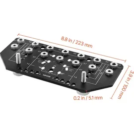 Vevor Regalstiftlehre und Scharnierlehre Bohrschablone 6,4 mm/4,8 mm