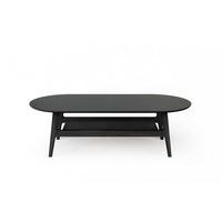 Woodman Couchtisch »Curved«, Scandi Design, Breite 130 cm schwarz schwarz schwarz, , 26742950-0 B/H/T: 130 cm x 39 cm, x 60 cm