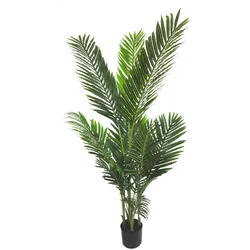 Künstliche Zimmerpflanze Palma areca 140 cm grün mit Topf