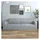vidaXL Stretch Sofahusse 3-Sitzer Grau Polyester-Jersey