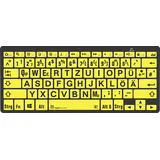 LogicKeyboard XL-Print Black on Yellow DE (PC/BT)