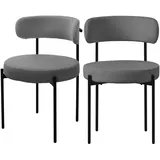 2/4/6er Set Esszimmerstühle Wohnzimmerstühle Küchenstühle Rückenlehne Stoff