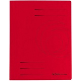 Herlitz 10902898 Schnellhefter A4 Quality, rot, kaufmännische- und Behördenheftung, 25 Stück