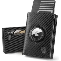 luxuskollektion DODENSHA AirTag Geldbörse Herren schwarz