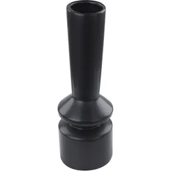 Blumenvase Abstrakt PEANIA handgefertigt Dolomit 30 cm Schwarz