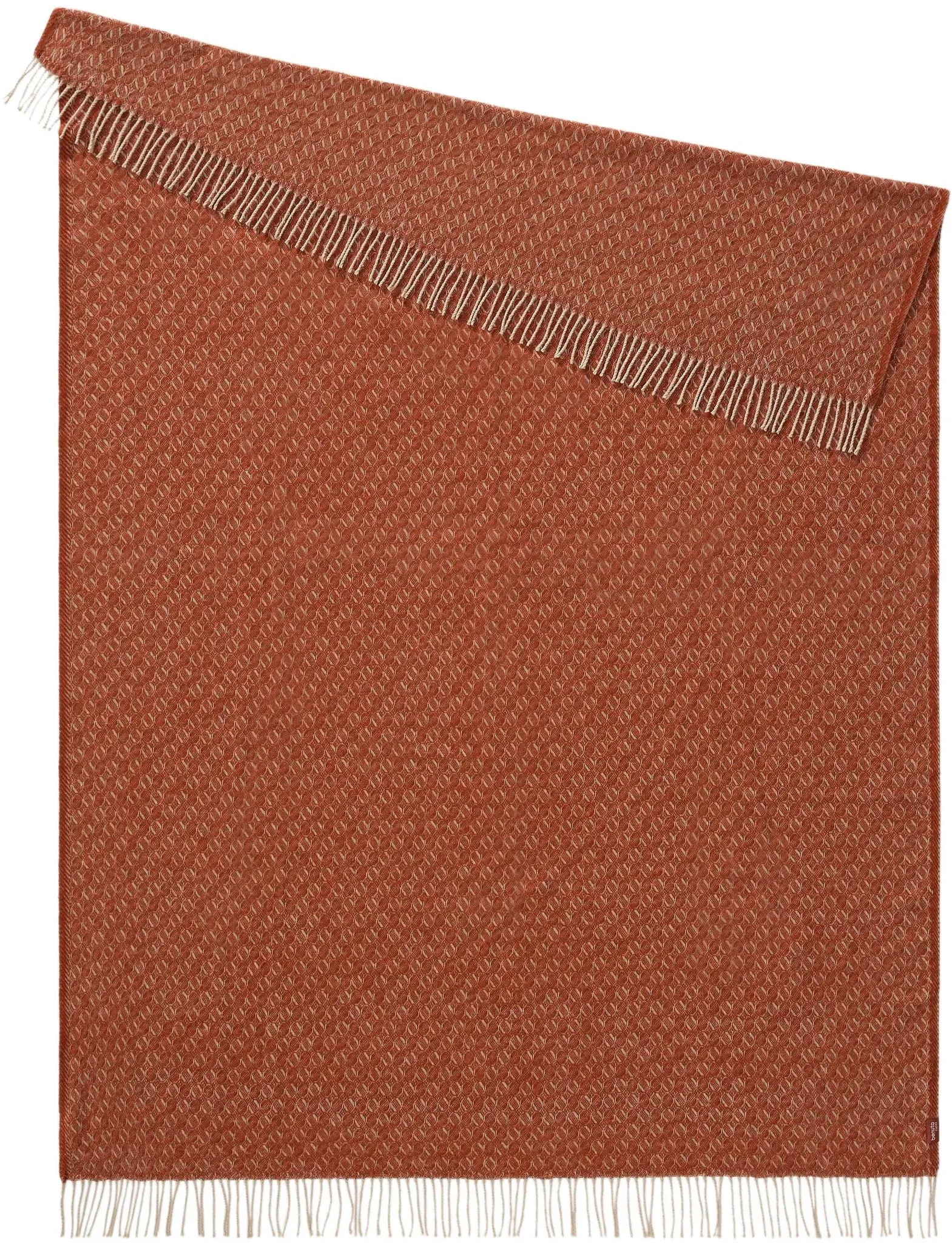 Decke Liana Rot 130x180 cm - Moderner Kurzflor-Teppich für Wohnzimmer