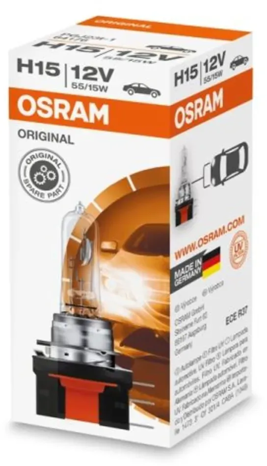 Ampoule halogène OSRAM H15 Standard 12V, 55/15W