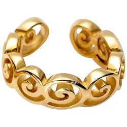 Ohrklemme FIRETTI "Schmuck Geschenk Gold 333 Ohrschmuck Ohrring Ear Cuff Schnecken", gold (gelbgoldfarben), Ohrringe, Damen, Gelbgold 333, Made in Germany