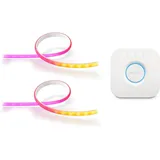 Set: Gradient Ambiance Lightstrip 2m + Gradient Ambiance Lightstrip Erweiterung 1m inkl. Hue Bridge