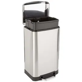 Kitchen Move Tret-Abfallsammler 30 l Silber