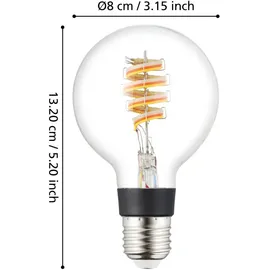 EGLO LED Leuchtmittel Zigbee E27, 4,9W, 400 lm, 3000K, warmwweiß, klar