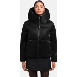 khujo Steppjacke "Audrey Shiny", Damen, Gr. XXL (44), schwarz, Obermaterial: 100% Polyester. Innenfutter: 100% Nylon.