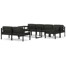 vidaXL Garten-Lounge-Set 8-tlg. Aluminium anthrazit