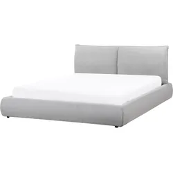 Wasserbett Stoff VINAY 160 x 200 cm Hellgrau