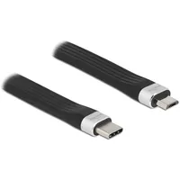 DeLock USB-C auf Micro-USB 14 m Schwarz/Silber