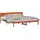 vidaXL Bettgestell Braun 180 x 200 cm Massivholz Kiefer