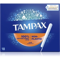 Tampax Non-Plastic Super Plus 18 St.