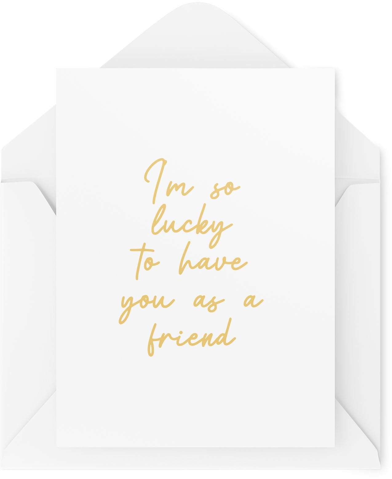 Tongue in Peach Dankeskarten – I'm So Lucky to Have You As A Friend – Dankeskarten – Karten für Freunde – Karten für Chef – Einzigartige Karten – CBH1813