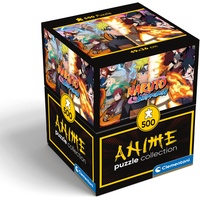 CLEMENTONI 35516 Naruto Shippuden Cube Shippuden-500 Teile-Puzzle, horizontal, Spaß für Erwachsene, Manga, Anime, Made in Italy, Mehrfarbig