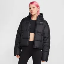 Nike Classic Puffer Therma-Fit Kapuzen-Steppjacke Damen Winterjacke FZ5899-010 M - Black/White