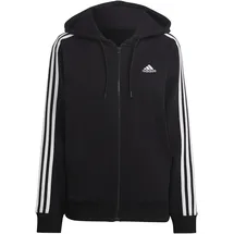 Adidas Essentials 3-Streifen French Terry Regular Kapuzenjacke Black / White XS