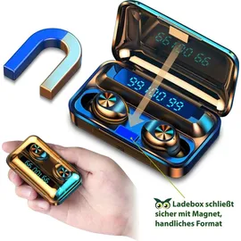 NAUC Kopfhörer für Google Pixel 10 9 9a 8a 8 7 Pro XL Fold In-Ear Bluetooth Ohrhörer - Schwarz