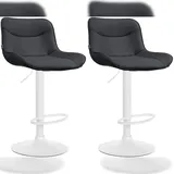 deluke Barhocker 49 x 51 x 85 cm Schwarz/Weiß