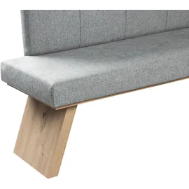 Home Affaire Eckbank HOME AFFAIRE "Nina Küchenbank, Polsterbank, Esszimmerbank, Breite 185x 150 cm", grau (antarctica, dekor eiche ontario), B:185cm H:88cm T:150cm, Polyester, Polyurethan, Spanplatte, Sitzbänke, Eckbank, Moderne Bank in tollen Farben, Anzahl