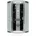 Schiebetür 100 x 215 Schwarz Sicherheitsglas D58-23M0