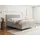 WFL GROUP Boxspringbett mit Bettkasten – Polsterbett 160 x 200 cm mit H4 Taschenfederkern Matratze & 5 cm Topper – Stauraumbett mit hohem Kopftei... - Hellgrau 160x200 inkl.