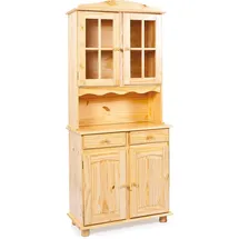 VCM Vitrinenschrank Alican 88 x 43 x 198 cm Braun
