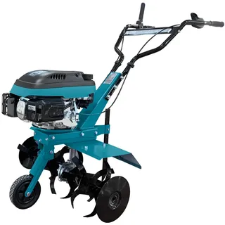 Könner & Söhnen Könner&söhnen & KS 4HP-70 Benzin-Bodenhacke mit Riemenantrieb, gartenfräse mit geschmiedete Säbelfräsen, ≤70 cm Arbeitsbreite, ≤27 cm Arbeitstiefe,