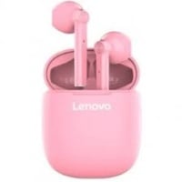 Lenovo HT30 – Bluetooth-Kopfhörer 5, kabellos, Stereo, In-Ohrhörer mit Touch-Steuerung, integriertes Mikrofon, kompakte Ladebox – Rosa