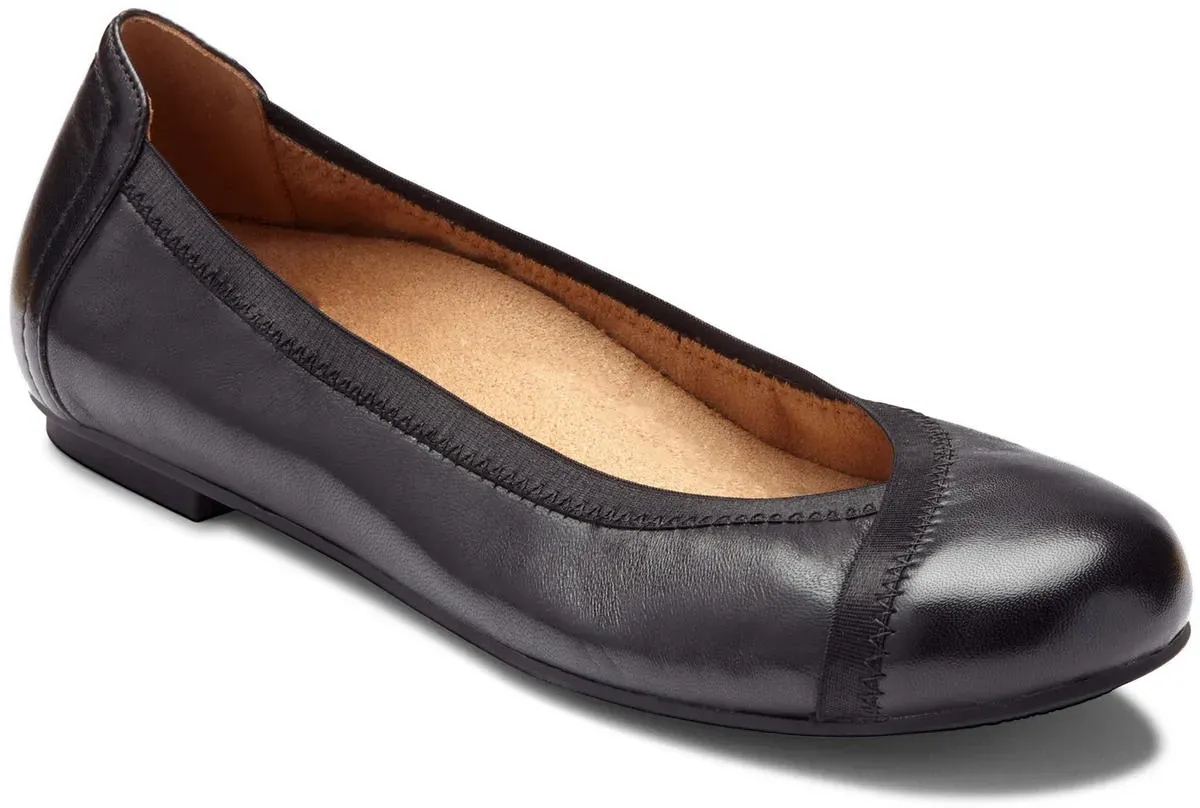 Caroll Damen Stabilitäts-Ballerina, schwarz (black)