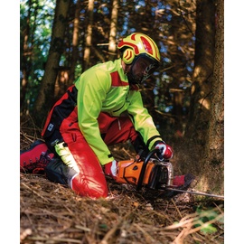 KOX Schnittschutzhose Mistral 3.0 Rot/Gelb - 56