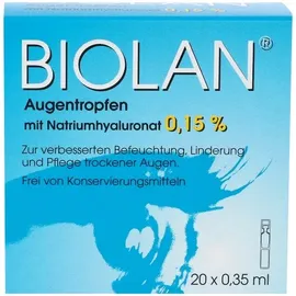 Santen Biolan Augentropfen Einzeldosispipetten