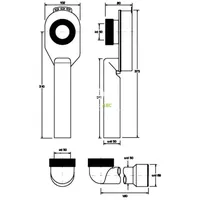 Primaster Urinal-Set Gaia weiß